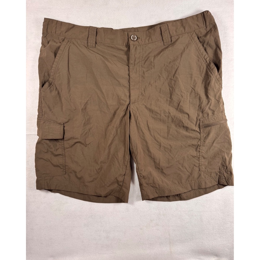 Columbia Silver Ridge Mens Brown‎ Cargo Shorts Nylon Hiking Trail XM4018 Size 40